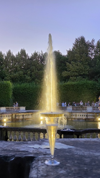 Oui, ce n'est pas grand chose, mais une coupe de champagne, dans ce bosquet, fac à cette fontaine, avec des amis, c'était mieux qu'un moment de roi:
un bref tutoiement du bonheur! 20240628_222328_DxO.jpg